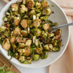 air fryer brussel sprouts with balsamic