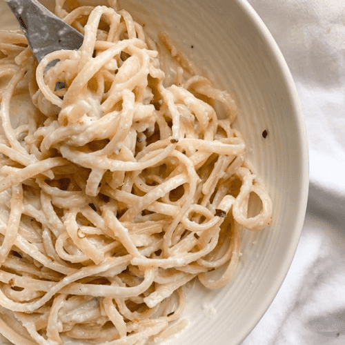 10 Minute Easy Tofu Alfredo Nourished by Nic