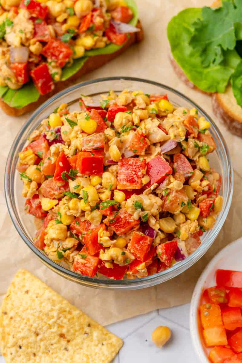 Southwest Smashed Chickpea Salad
