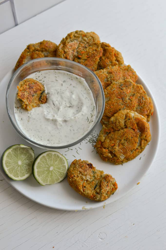 easy chickpea vegetable fritters