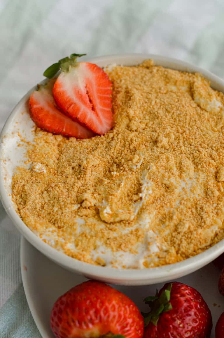 Easy Protein Fruit Cheesecake Dip Nourished by Nic