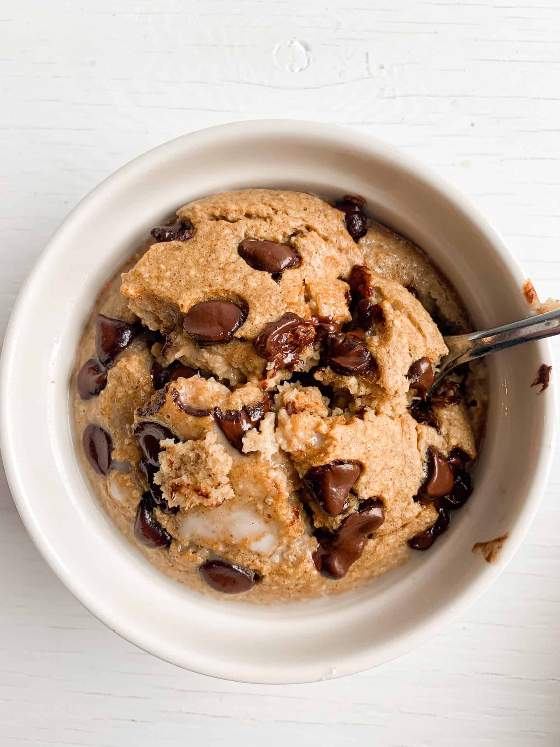 easy blended chocolate chip baked oats