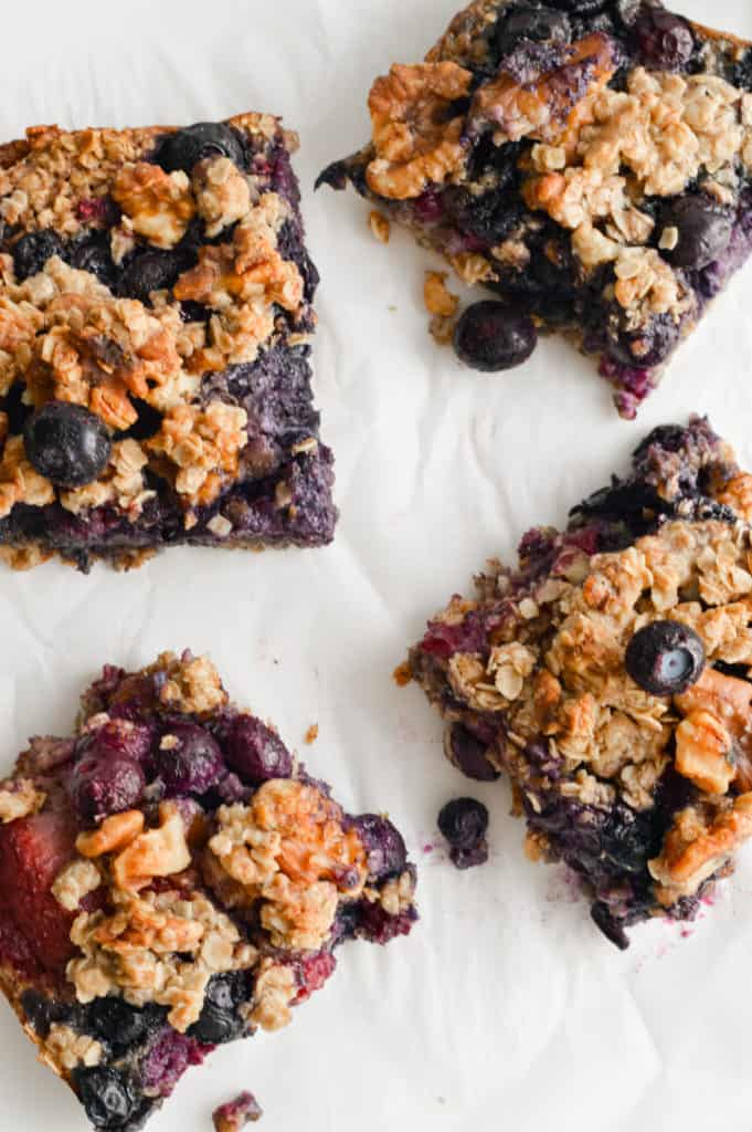 blueberry oat crumble bars