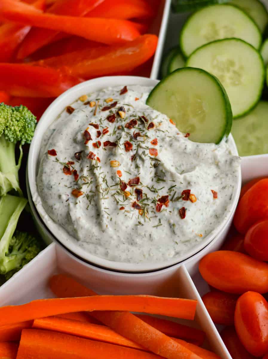 Herb and Garlic Cottage Cheese Dip