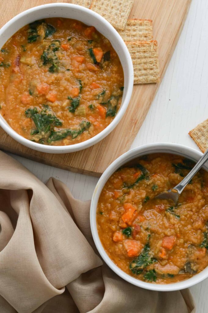 high protein lentil soup