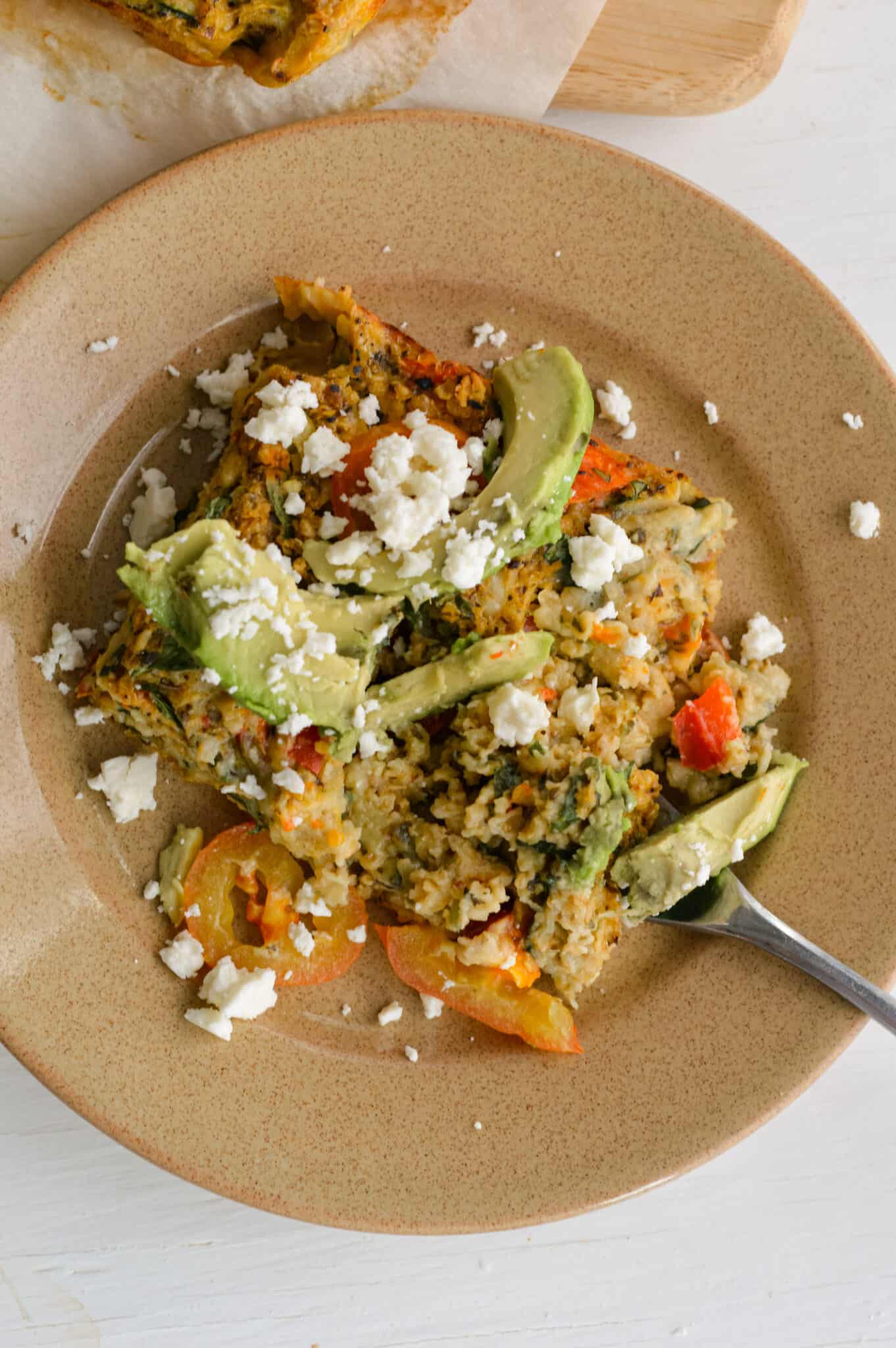 Veggie Packed Savoury Oatmeal Bake Nourished by Nic