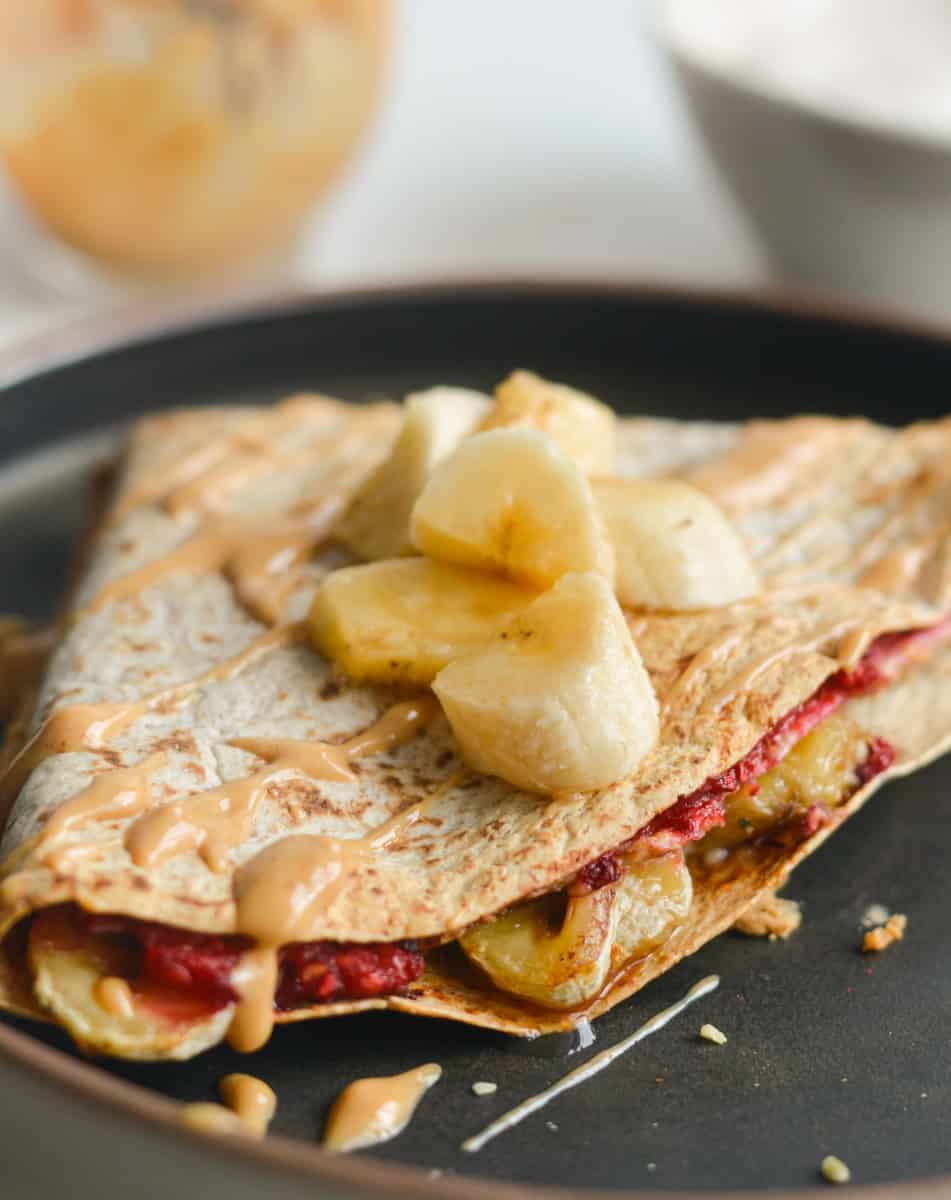 Peanut Butter and Jelly Quesadilla