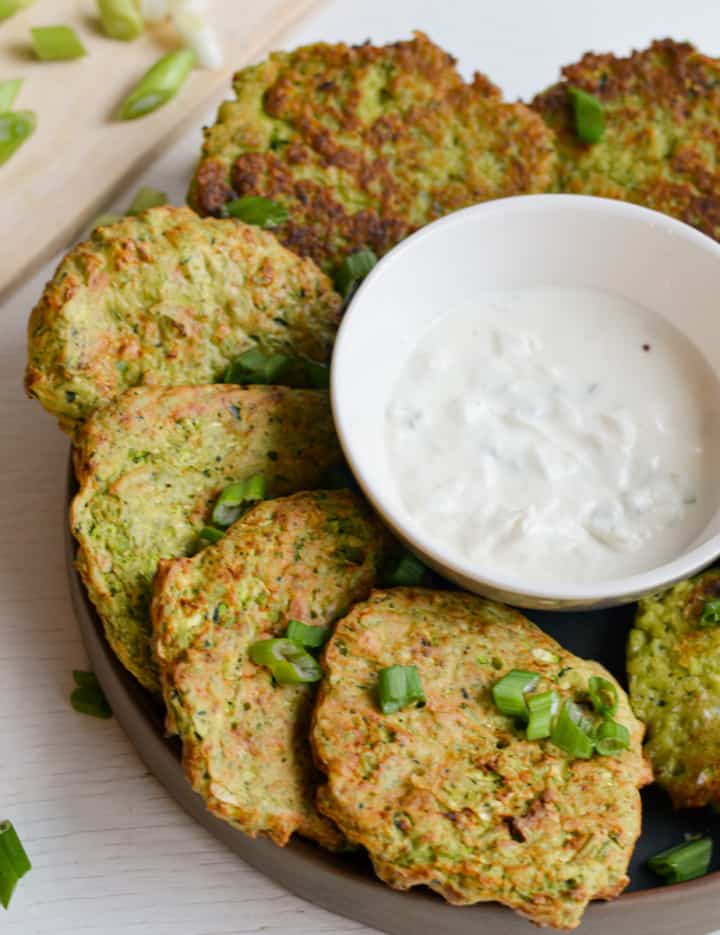 4 Ingredient Zucchini and Edamame Fritters (High Protein) Nourished