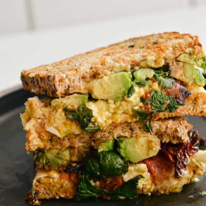 Air Fryer Breakfast Sandwich Nourished by Nic