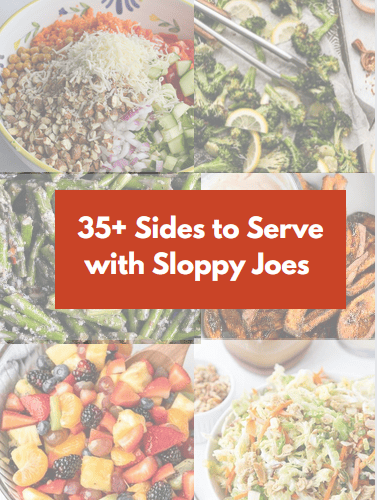 35+ side dishes to serve with sloppy joes