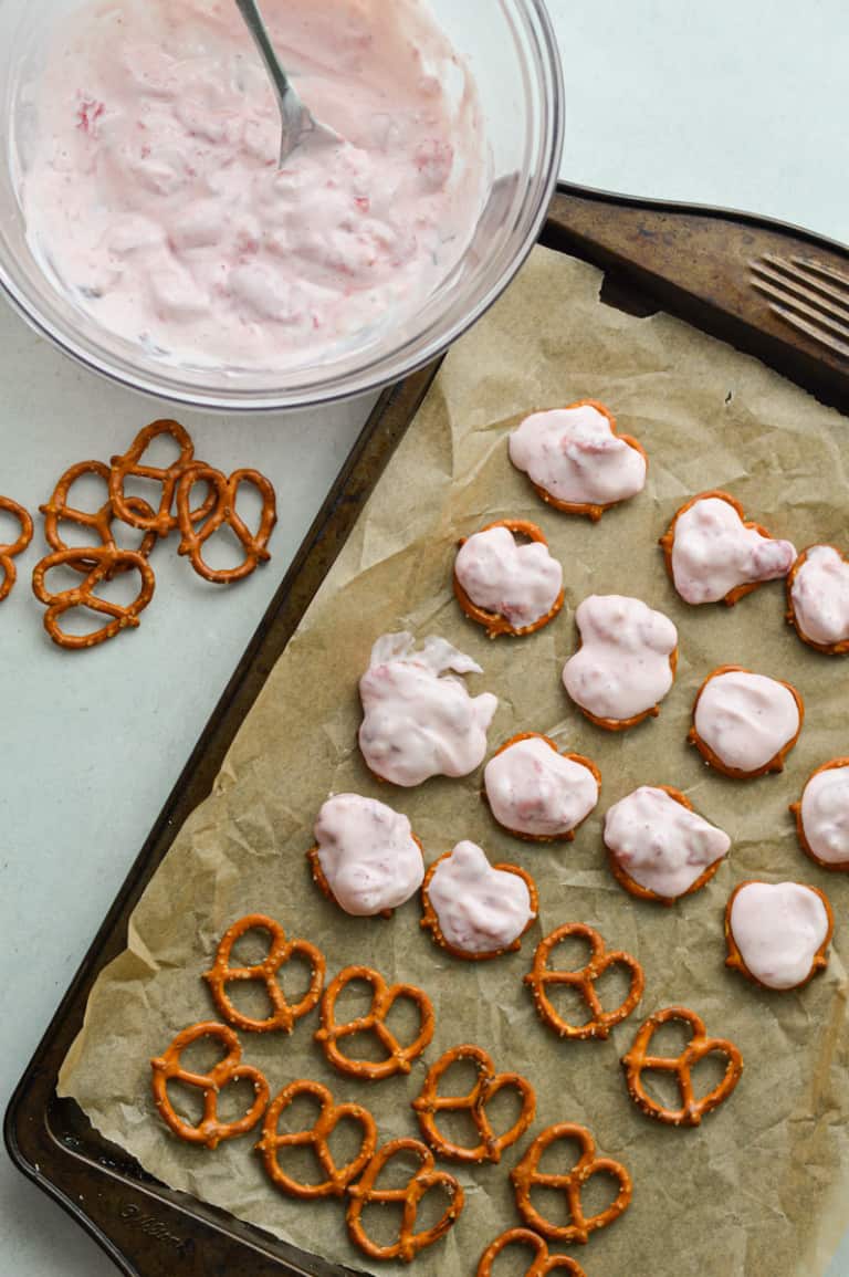 Chocolate Dipped Strawberry Yogurt Pretzel Bites Nourished by Nic