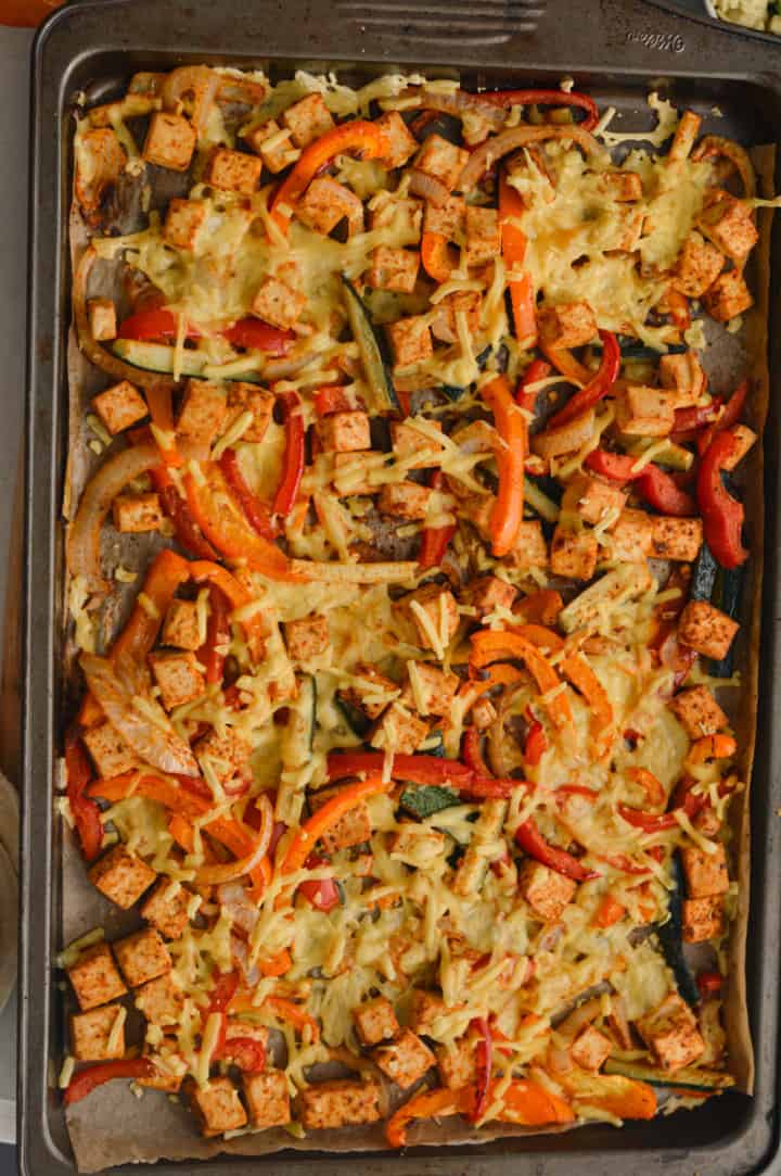 Sheet Pan Tofu Fajitas (Vegan + Easy) - Nourished by Nic