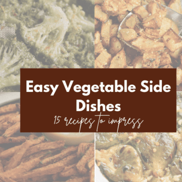 easy vegetable side dishes cover photo