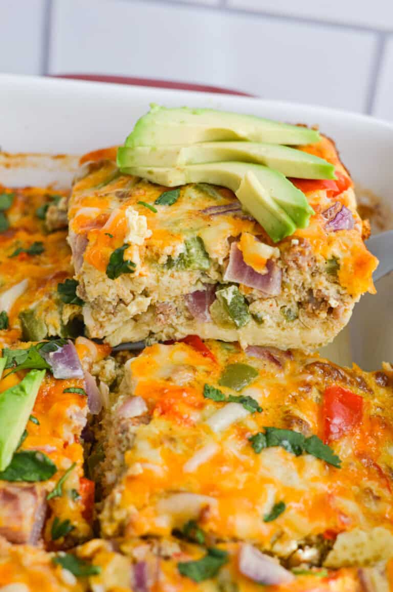 Chorizo, Egg & Green Chili Breakfast Casserole Nourished by Nic