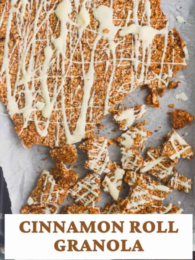 CINNAMON ROLL GRANOLA Trader Joe's inspired Nourished by Nic