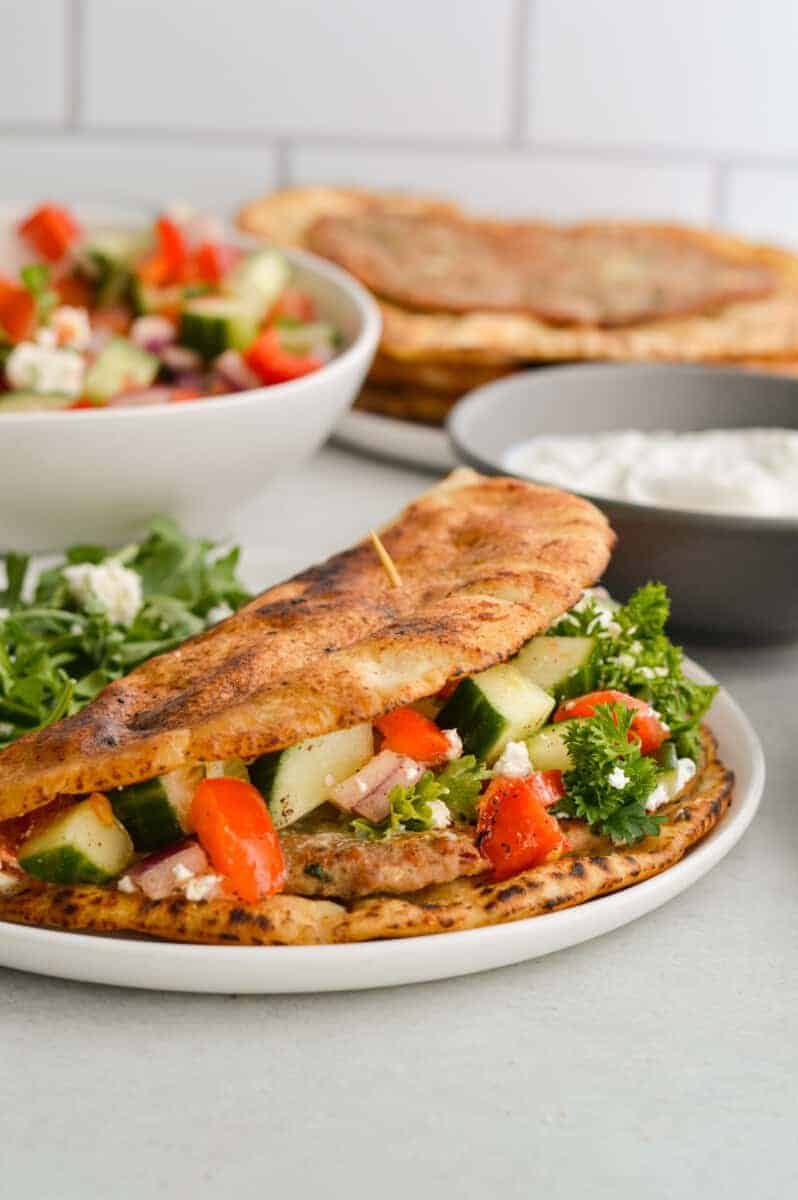 close-up-turkey-burger-pita