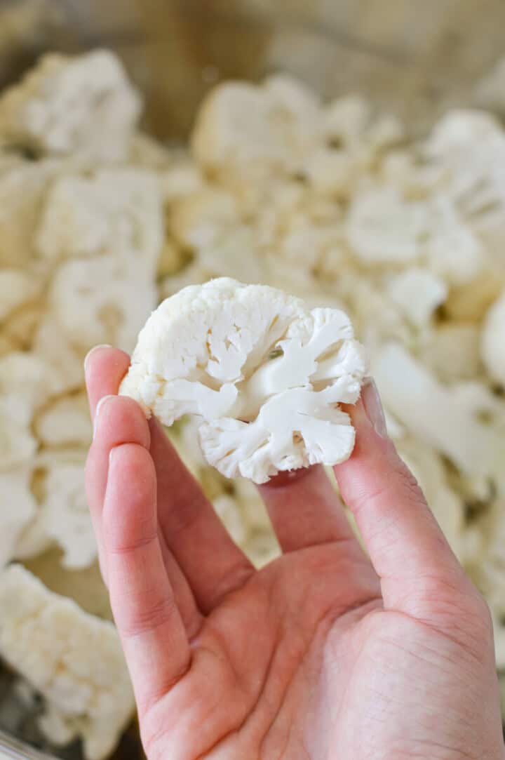 Spicy Parmesan Roasted Cauliflower with Tahini Sauce - Nourished by Nic