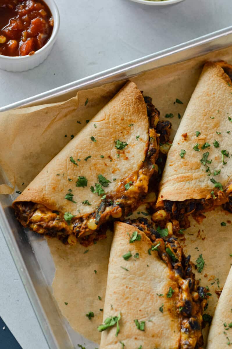 Crispy Baked Black Bean Tacos