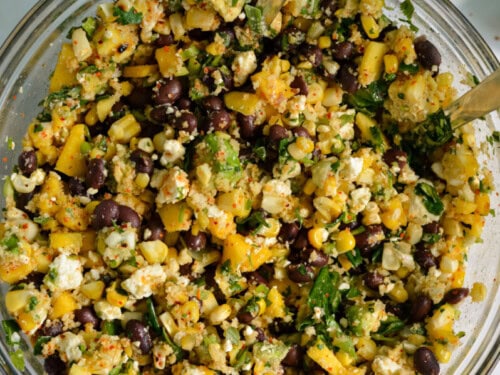 corn and black bean salad dressing Brittany Wrap Dress main image 0