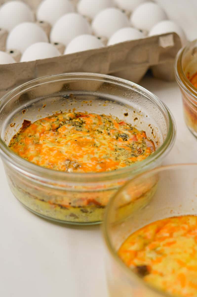 Close up of one breakfast bowl