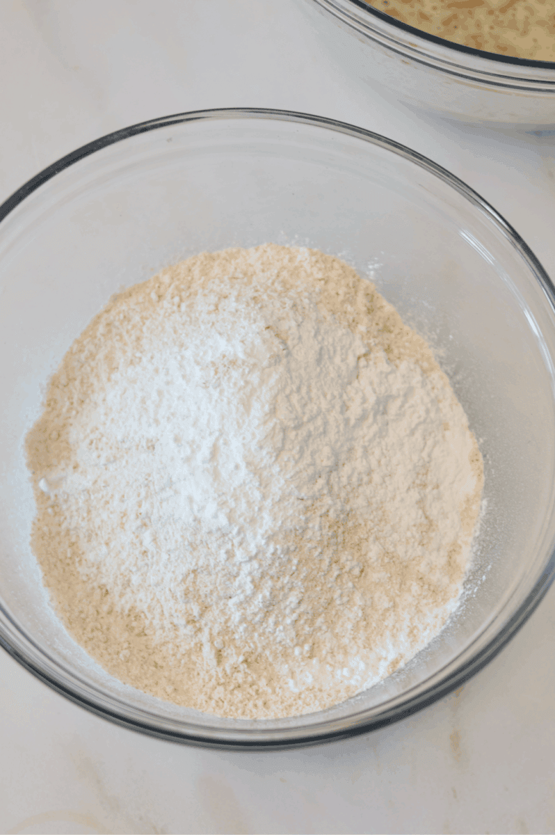 Dry ingredients in a bowl.