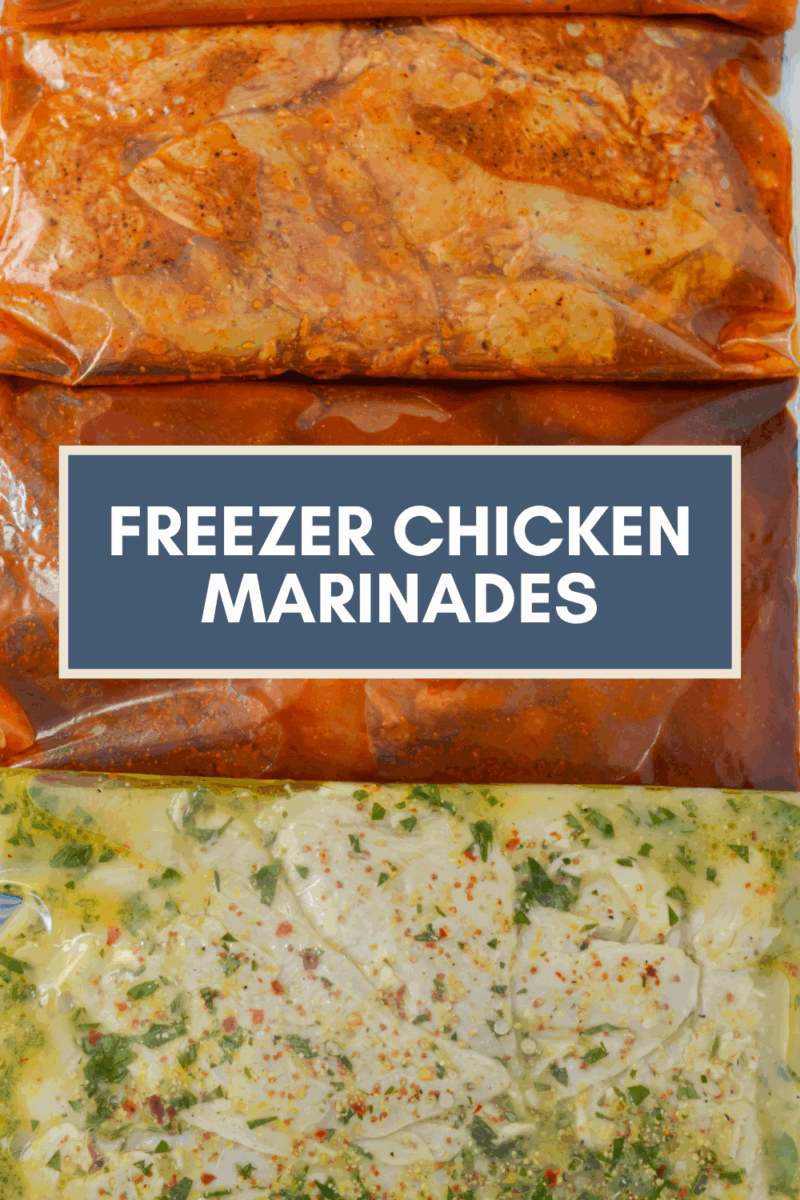 Freezer chicken marinades.
